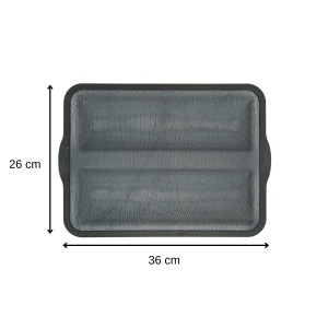 Forma pentru baghete Zenker 685545 36 x 26 cm Silikon fibra de sticla gri - Img 3