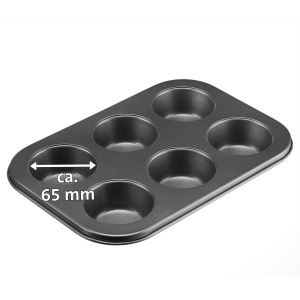 Forma pentru copt muffins Westmark Back Meister 6 locuri antiaderenta culoare antracit - Img 6