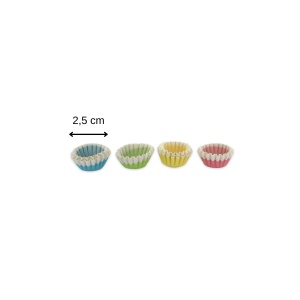 Forme din hartie Zenker 684846, 100 bucati, diverse culori, 2,5 cm - Img 3