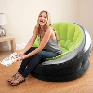 Fotoliu gonflabil Intex Empire Chair, limettengruen, 112 x 109 x 69 cm - Img 3