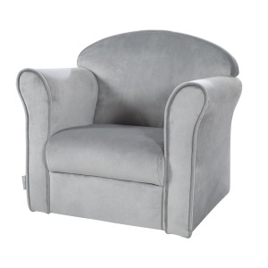 Fotoliu pentru copii roba Lil Sofa, culoare gri, cu brate, confortabil