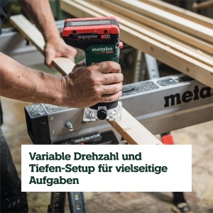 Freza de margine Metabo FMV 18 LTX BL 8, Motor Brushless, 68 mm - Img 8