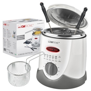Friteuza Clatronic FFR 2916 cu capacitate 1L, 840W, cu 6 furculite fondue - Img 9