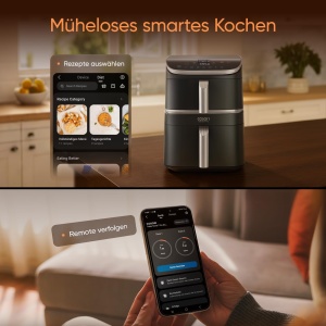 Friteuza Cosori Turbo Tower 108L Smart Dual Blaze Ceramica WLAN - Img 4