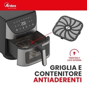 Friteuza cu aer cald ARDES Friggisana Supreme 8L 1600W - Img 7
