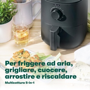 Friteuza cu aer cald BELLA 3L Manuala Negru Mat Fara Ulei Tehnologie Circular Heat - Img 4