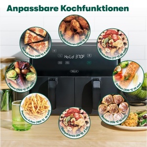 Friteuza cu aer cald Bella 8L, 1700W, negru, cu touchscreen si 8 functii - Img 4