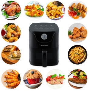 Friteuza cu aer cald Berdsen BD-654, 2,5 L, 1000 W, negru - Img 2