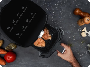 Friteuza cu aer cald Berdsen BD-654, 2,5 L, 1000 W, negru - Img 6