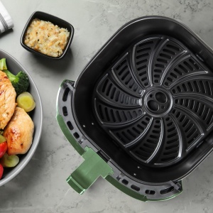 Friteuza cu aer cald Bergner Midnight, 6.9L, 1800W, Ceramica - Img 3