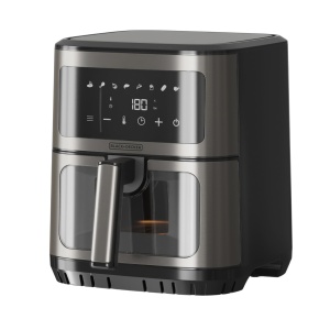 Friteuza cu aer cald BlackDecker BXAF2501E, 6.5L, 1600W, Touchscreen