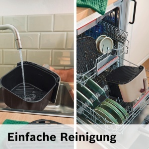 Friteuza cu aer cald Bosch Serie 4 MAF462C0, 6.1 L, 7 programe, crem - Img 9