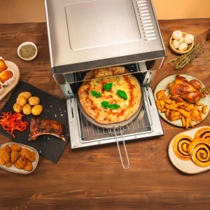 Friteuza cu aer cald Cecotec BakeFry 3000, 30L, 1700W, Touch Steel - Img 8