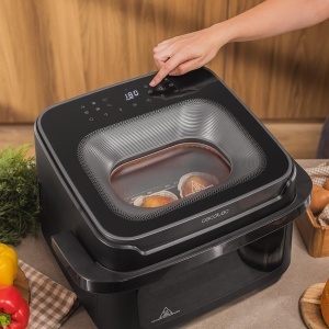 Friteuza cu aer cald Cecotec Cecofry Advance 10000 Full Vision 2200W 10L Display color 12 programe - Img 7