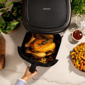 Friteuza cu aer cald Cecotec Cecofry Bombastik 6000 Full 6L 1700W 12 programe presetate - Img 4