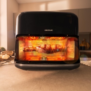 Friteuza cu aer cald Cecotec CecofryGrill Smokin 11L, 2800W - Img 6
