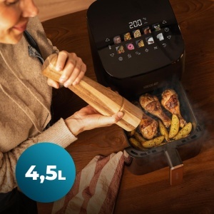 Friteuza cu aer cald Cecotec CecofryGrill Smokin 4500, 4,5L, 1900W - Img 5