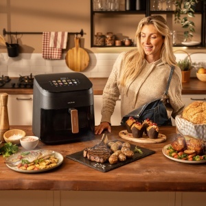 Friteuza cu aer cald Cecotec CecofryGrill Smokin 8500 Plus, 8.5L, 2200W - Img 4