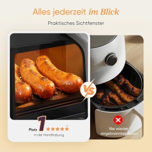 Friteuza cu aer cald COSORI, 8.5L, 1750W, Neagra - Img 4