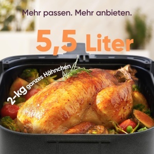 Friteuza cu aer cald Cosori, model CP158-AF, 5,5L, 11 functii - Img 8