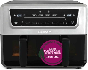 Friteuza cu aer cald Cuisinart XXL 10,4L argintie, fara substante nocive