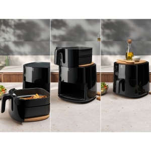 Friteuza cu aer cald Electrolux EAF7B, 7 litri, 1800 W, Negru - Img 3