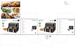 Friteuza cu aer cald EMERIO AF-132833, 9L, 7 programe, negru - Img 5