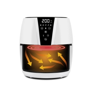Friteuza cu aer cald G3 Ferrari G10195, 1500 W, 4.8 L, AlbNegru - Img 3