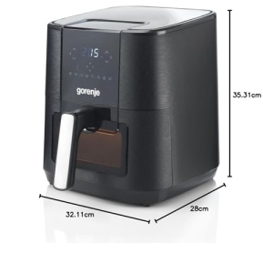 Friteuza cu aer cald Gorenje AF1350DWB, 5.4L, 1350W, Negru, 8 programe automate - Img 10