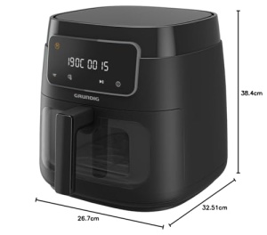 Friteuza cu aer cald Grundig FRY 7320, 7.6L, 1750W, Negru - Img 10