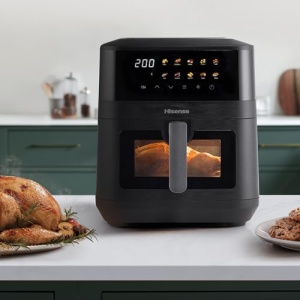 Friteuza cu aer cald Hisense HAF2100DCD 2100W 77L Negru 10 programe presetate - Img 16