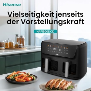 Friteuza cu aer cald Hisense HAF2700DCD 11L Negru 2700W 8 programe presetate - Img 19
