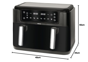 Friteuza cu aer cald JOCCA 10 l, 2400 W, neagra - Img 8