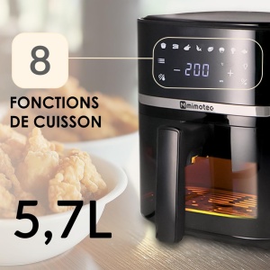 Friteuza cu aer cald M Mimotec Biota Touch 57L 1700W Touchscreen Timer - Img 4