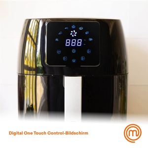 Friteuza cu aer cald MasterChef 4.5L 1400W, neagra, cu touchscreen - Img 3