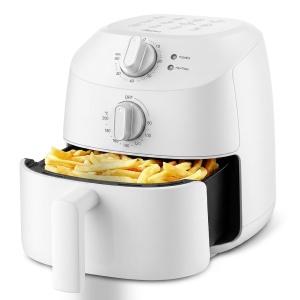 Friteuza cu aer cald Midea 2L, 1150W, alba, 5-in-1