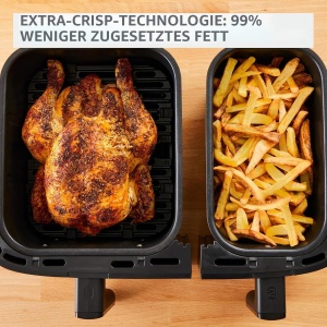 Friteuza cu aer cald Moulinex Easy Fry Essential, 8.3 l, 7 programe, inox - Img 7