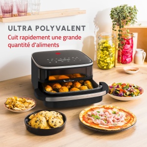 Friteuza cu aer cald Moulinex Easy Fry XL AL4018, Capacitate XL, Tehnologie Extra-Crisp - Img 3