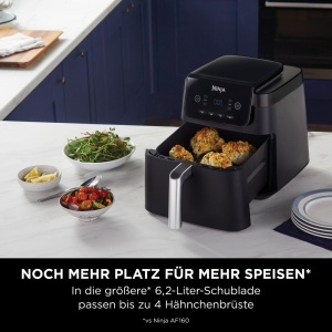 Friteuza cu aer cald Ninja, 6,2 l, negru, fara ulei - Img 9