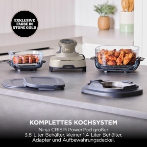 Friteuza cu aer cald Ninja CRISPi FN101EUSTGD, 3.8 l, 1700 W, Stone Gold - Img 2