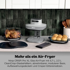 Friteuza cu aer cald Ninja CRISPi PRO XL, 5.7L, 2050W, alba - Img 4