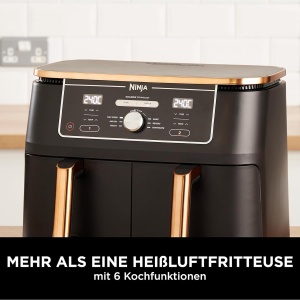 Friteuza cu aer cald Ninja Foodi MAX AF400EUCP, 9.5L, 2470W, CupruNegru - Img 3