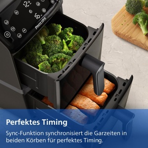 Friteuza cu aer cald Philips Airfryer 4000 Series NA46000, 10L, 2 cosuri - Img 9