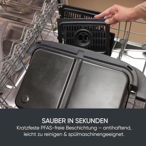 Friteuza cu aer cald Severin Max Zone Flex FR 9599 9L 2600W Negru Mat - Img 10