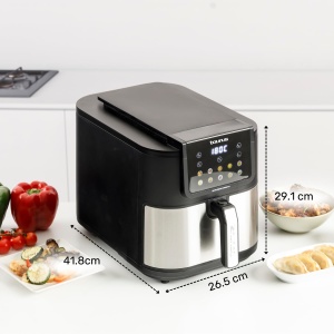 Friteuza cu aer cald Taurus 1700W, 8L, 8 programe, design compact - Img 7