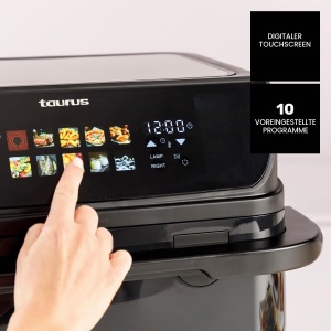 Friteuza cu aer cald Taurus Air Fry Grill 10L, 2800W, 10 programe - Img 3