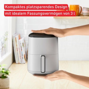 Friteuza cu aer cald Tefal Easy Fry Compact 3L, design compact, economie de energie - Img 3