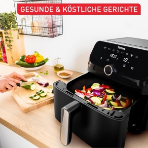 Friteuza cu aer cald Tefal Easy Fry Mega, 7.5 litri, 8 persoane, negru - Img 3