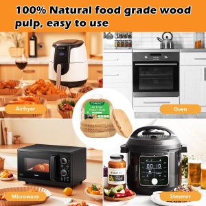 Friteuza cu aer cald TopEsct, 20x20 cm, 120 buc, compatibila cu Cosori si Philips - Img 6