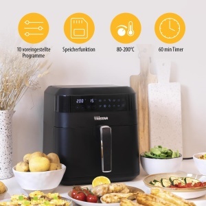 Friteuza cu aer cald Tristar FR-6999, 6L, 10 programe, Negru - Img 6